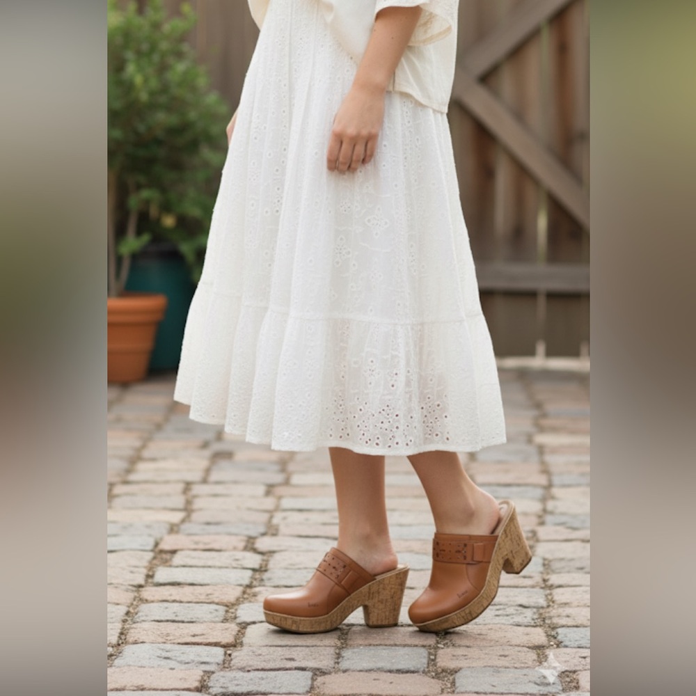 Born b.o.c. Leather Slip-On Cork Clogs